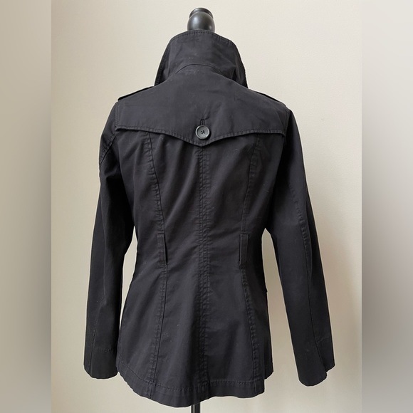 H&M Women’s Black Twill Utility Trench Jacket - Picture 4 of 7